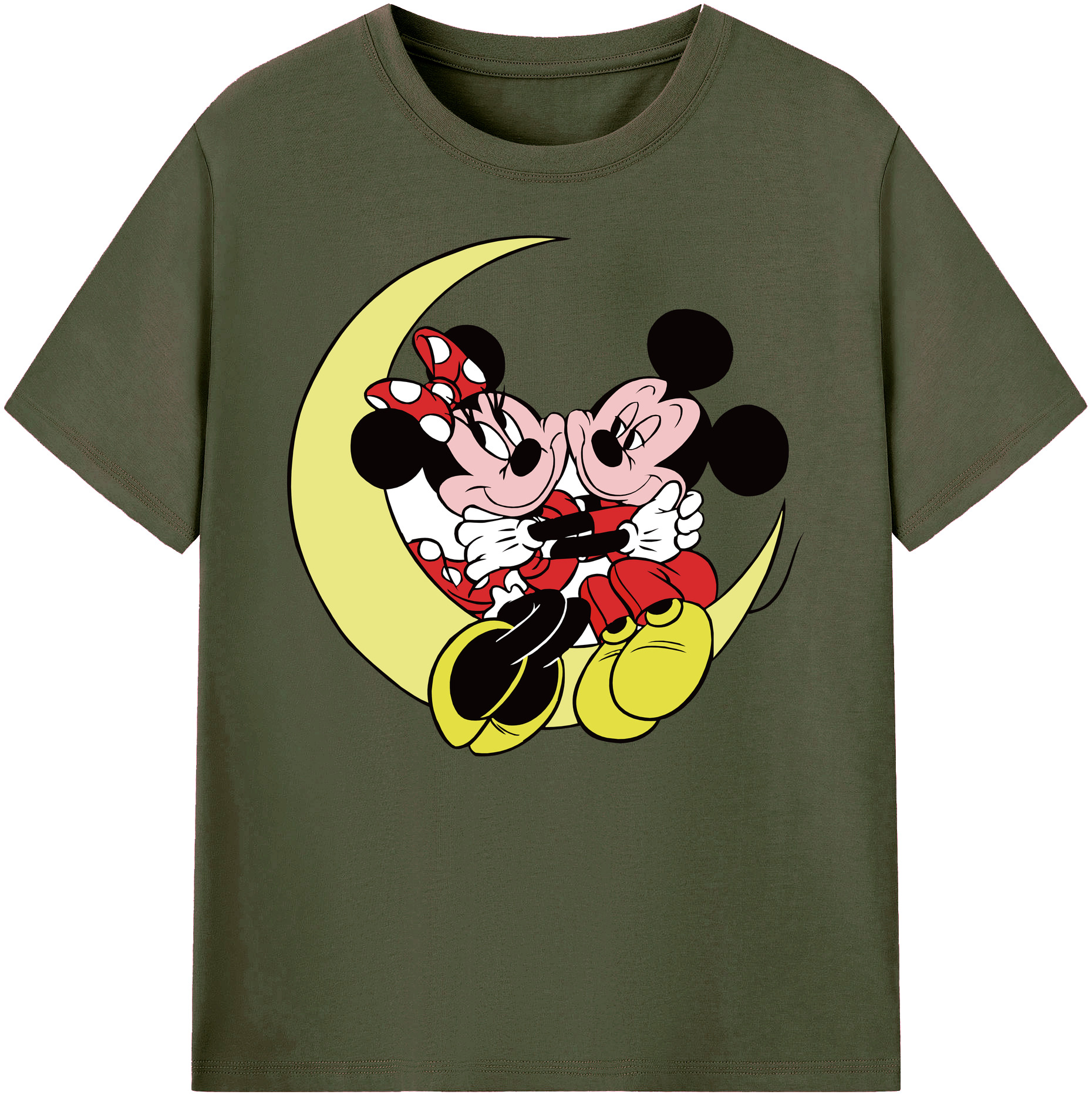 ミッキーマウス Mickey Mouse 綿100％ メンズ半袖Tシャツ｜肌触りやわらか＆通気性